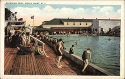 Swimming Pool Rocky Point, RI Postcard Postcard