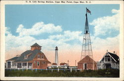 US Life Saving Station, Cape May Point New Jersey Postcard Postcard