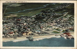 Airplane View Cape May, NJ Postcard Postcard