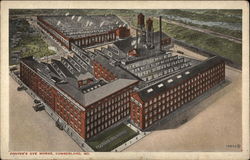 Aerial View of Footer's Dye Works Cumberland, MD Postcard Postcard