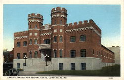 Armory, Maryland National Guard Cumberland, MD Postcard Postcard