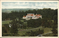 Home of Mr. M.S. Hershey Postcard