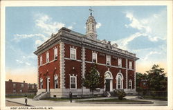 Post Office Annapolis, MD Postcard Postcard