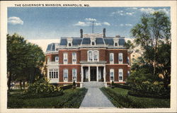 The Governor's Mansion Annapolis, MD Postcard Postcard