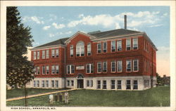 High School in Annapolis, Maryland Postcard Postcard