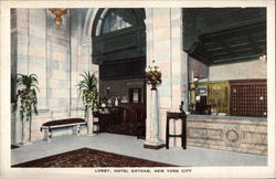 Lobby, Hotel Gotham Postcard