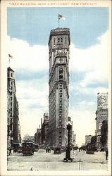 Times Building, 42nd & Broadway New York, NY Postcard Postcard