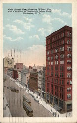 Main Street East showing Wilder Building and Chamber of Commerce Office Building Postcard