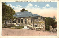 Morse Hall and Library, Silver Bay Association Lake George, NY Postcard Postcard