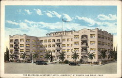 The Barcelona Apartment Hotel San Diego, CA Postcard Postcard