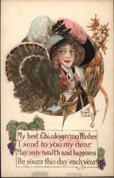 My best Thanksgiving wishes Postcard