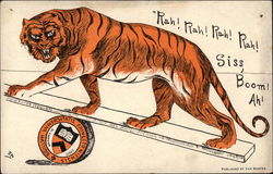 Rah! Rah! Rah! Rah! Sis, Boom Ah! Princeton! College Seals Postcard Postcard