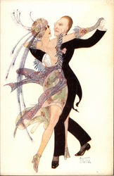 Couple Dancing Postcard Postcard