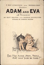 Adam and Eva - A Comedy Theatre Postcard Postcard