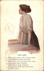 The Clerk Women Postcard Postcard