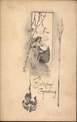 A Birthday Greeting Postcard