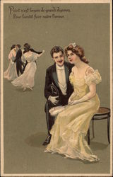 Couples Dancing Postcard