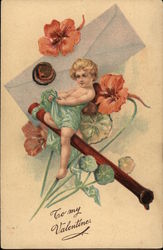 To my Valentine Cupid Postcard Postcard