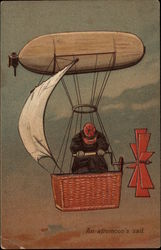 An afternoon's sail Airships Postcard Postcard