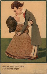 Couple Kissing Postcard