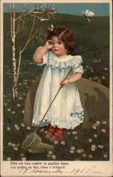 Child After Butterfly Postcard