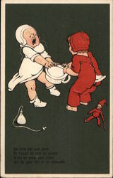 Children Fighting Over Pot Postcard Postcard