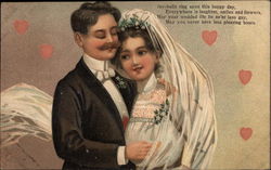 Couple at Wedding Postcard