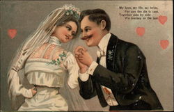 Wedding Couple Postcard