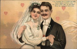 Your wedding day is bright and gay Postcard Postcard