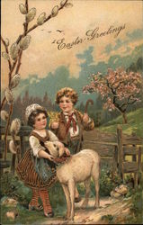 Easter Greetings Postcard