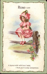 Rose Girl Postcard