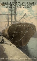 The British Convict Ship "Success" Postcard