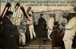 British Convict Ship "Success" Prisons Postcard Postcard