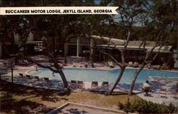 Buccaneer Motor Lodge Jekyll Island, GA Postcard Postcard