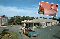 Great Bay Motel of Falmouth Massachusetts Postcard Postcard