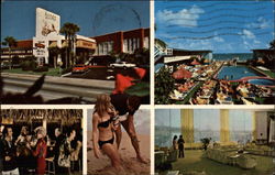 Dunes Motel Miami Beach, FL Postcard Postcard