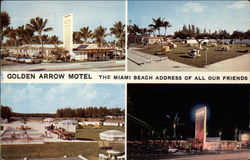 Golden Arrow Motel - The Miami Beach Address of All Our Friends Florida Postcard Postcard