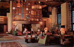 The Great Lounge of the Ahwahnee Hotel - Yosemite National Park Postcard