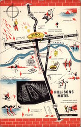 Hill & Sons Motel Postcard