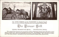 The Pioneer Grill at George Washington Hotel Pennsylvania Postcard Postcard