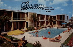 Satellite Motel of Treasure Island Postcard