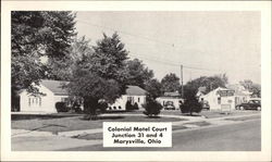 Colonial Motel Court Postcard