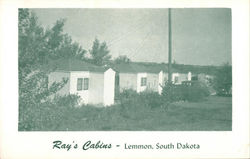 Ray's Cabins - Lemmon, South Dakota Postcard Postcard