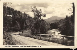 Mt. Washington from Glen Road Gorham, NH Postcard Postcard