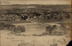 View of Town from West Hill Postcard