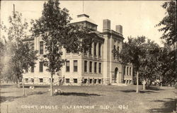 Court House Alexandria, SD Postcard Postcard