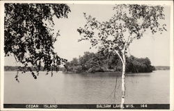 Cedar Island Balsam Lake, WI Postcard Postcard