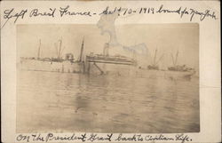 WWI Era Ship Boats, Ships Postcard Postcard