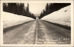 Over the Summit, New Willamette Highway Mount Hood, OR Postcard Postcard