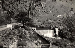 Handy Dam at Entrance to Big Thompson Canyon Postcard